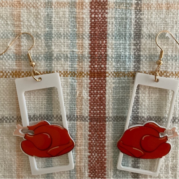 🦃Turkey Earrings 🍗 - Picture 5 of 6